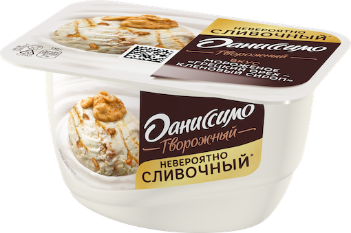 Творожный Данисимо Со вкусом мороженого «Грецкий орех – кленовый сироп» Жиры 5,9 г, фото 8 Творожный Данисимо Со вкусом мороженого «Грецкий орех – кленовый сироп» Масса нетто 130 г, фото 8